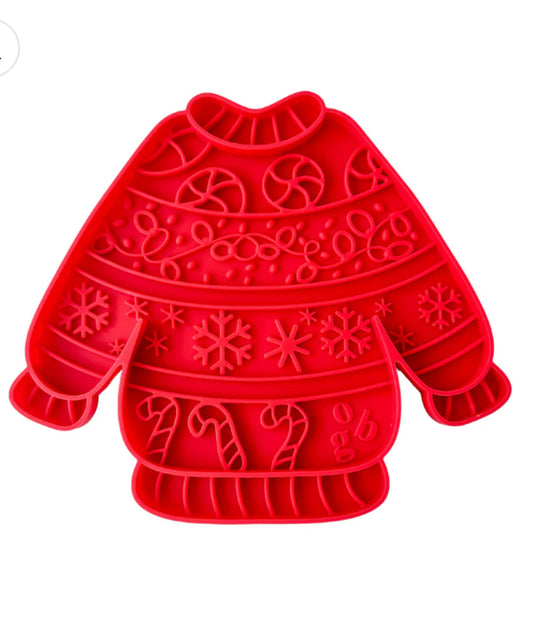 OBG ugly holiday sweater lick mat