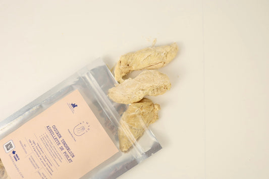 Freeze-dried chicken tenderloin