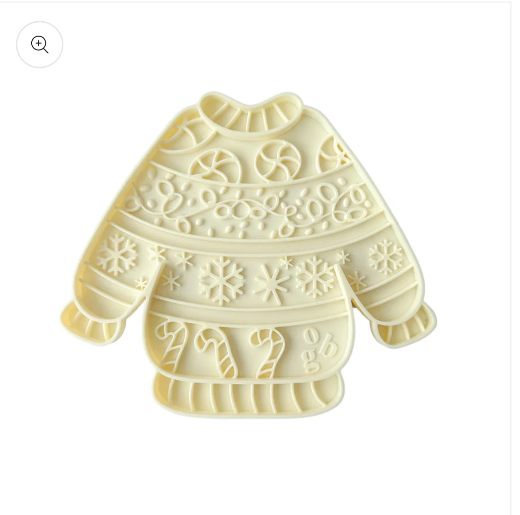 OBG ugly holiday sweater lick mat